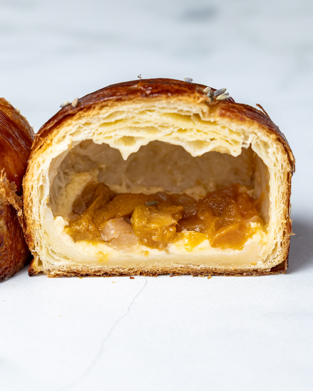 Apricot lavender croissant