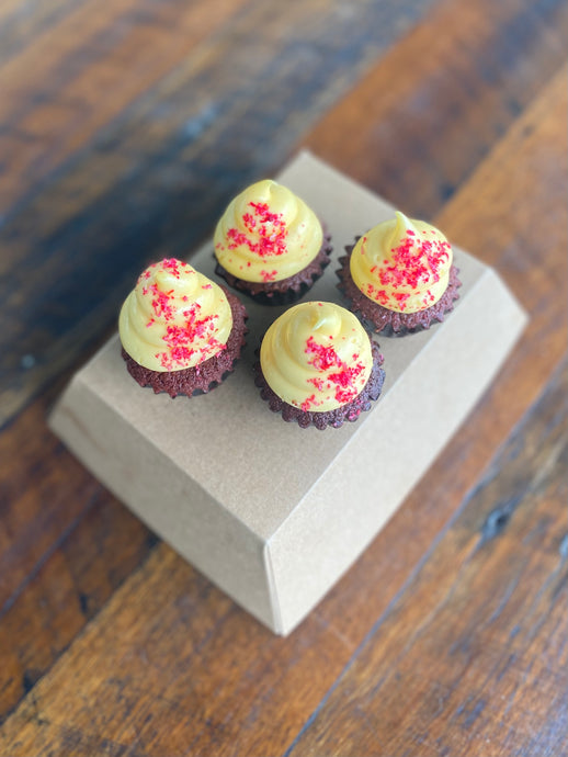 Mini red velvet cupcake pack of 4 (GF) - Breadfern Bakery